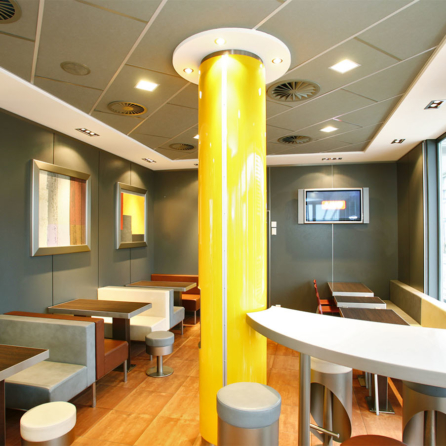 Tinella Akustikdecke Mc Donalds Restaurant Abtwil